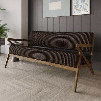 Velvet Upholstered Accent Sofa