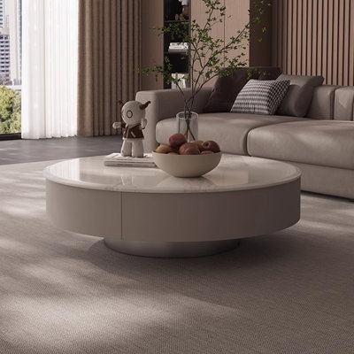 Simple and natural luxury stone coffee table