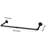 Jafr 36.2'' Metal Wall Mounted Clothes Rack