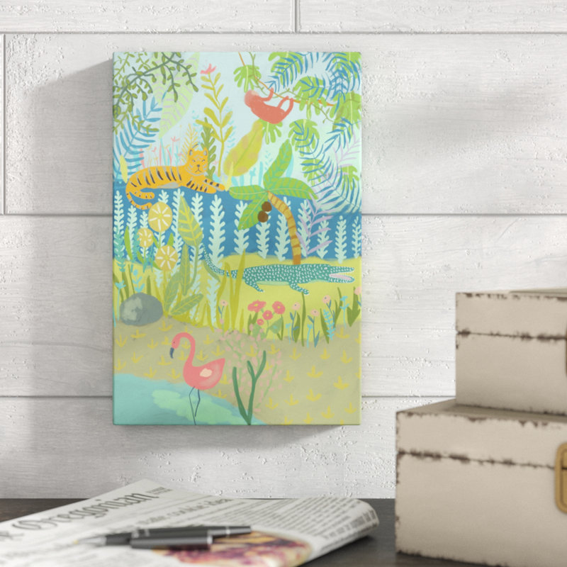 «Jungle Dreaming II», peinture sur toile, H 12 po x l 8 po