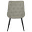 Chaise capitonnée gris clair