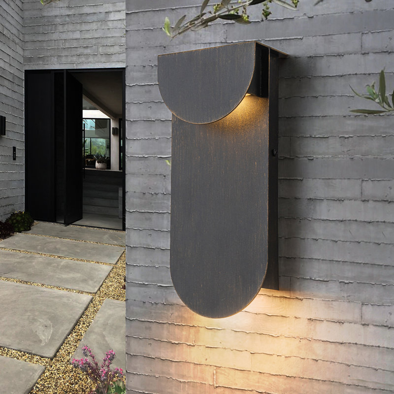 Applique murale en aluminium 2 lumières bronze