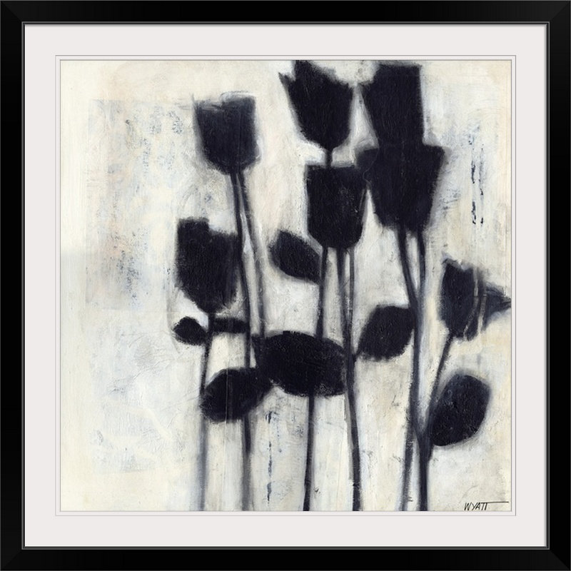 «i print Small Roses, H 20" x l 20" x P 1", Cadre noir