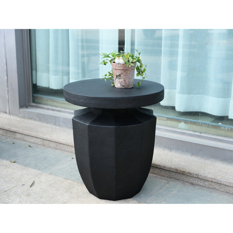 Table de garage moderne de 20,3 po de hauteur - artificielle, décorative pour les espaces intérieurs