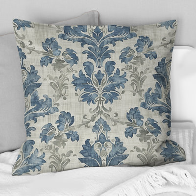 Coussin bleuet et bleu campagne Country Chic I - Country