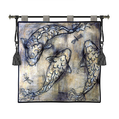 Koi Circle Tapestry  - Nicole Etienne