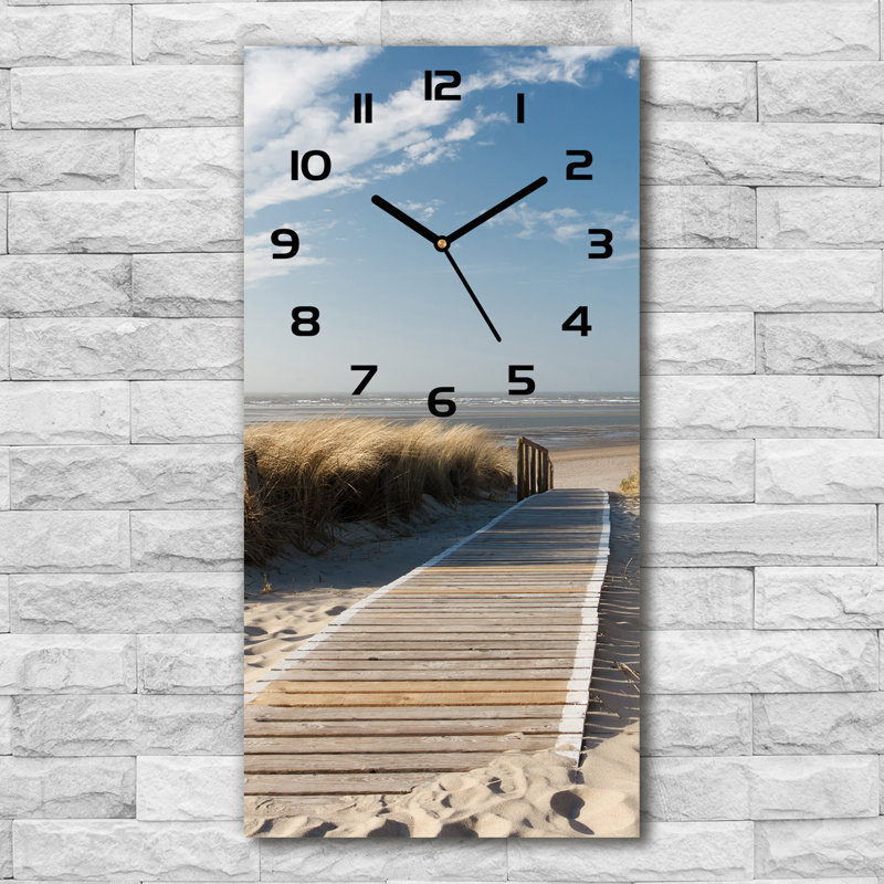 Jaliah Glass Wall Clock, Black