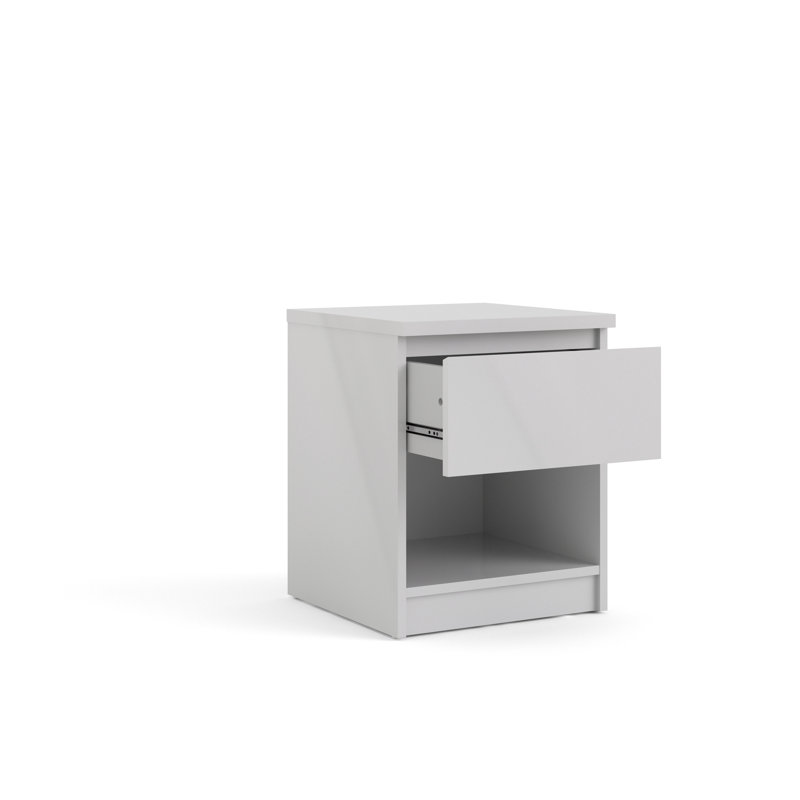 Antanae 40 cm W Bedside Table, Grey