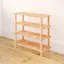 12 Pair Solid Wood Shoe Rack