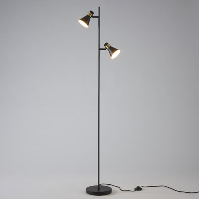 Delapaz 63'' Black Tree Floor Lamp