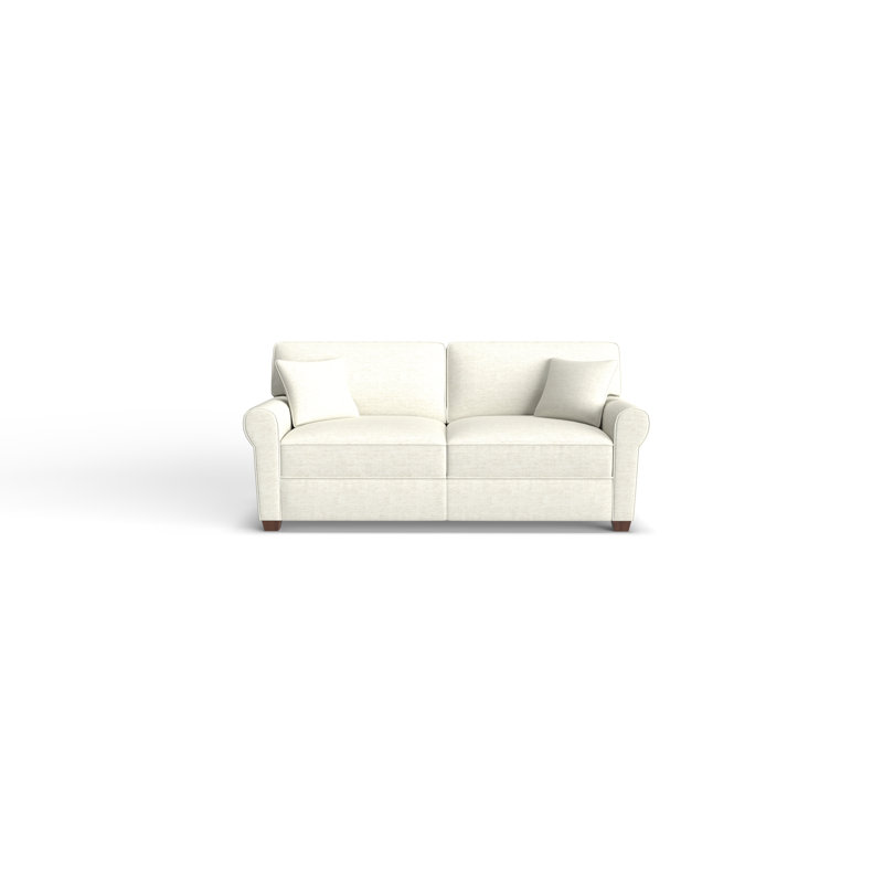 Shannon Upholstered 76'' Sofa, Dark Walnut, Sand-22607
