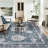 Janna Oriental Performance Machine Washable Area Rug Blue-70884798