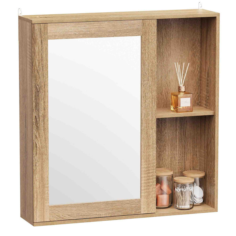 560mm W 580mm H Wall Mounted Required Medicine Cabinet Mirror