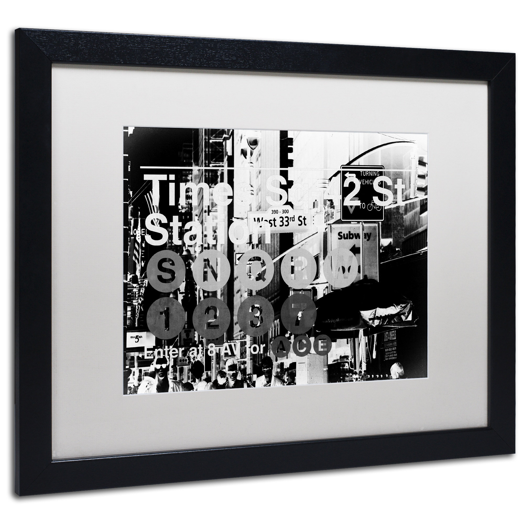 Latitude Run® Subway City Art NYC II - Picture Frame Photograph Print ...