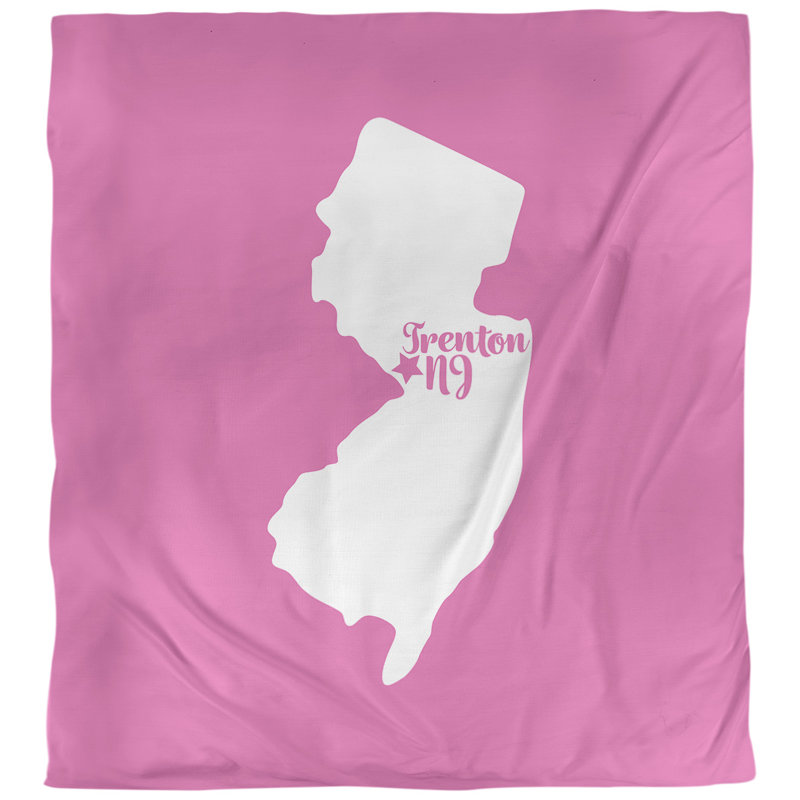 Housse de couette trenton new jersey, Rose, Housse de couette simple TG, Microfibre