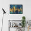 Blue And Gold Abstract Crop by Danhui Nai - Wrapped Canvas Painting-1438246215-1438246213