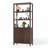 Walnut 2-Door 6-Shelf Display Cabinet-1757138171