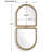 Uttermost Jacques Art Deco Gold Mirror