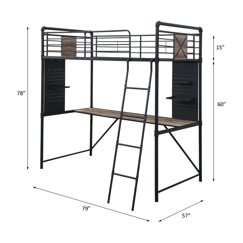 Kids Twin Loft Bed