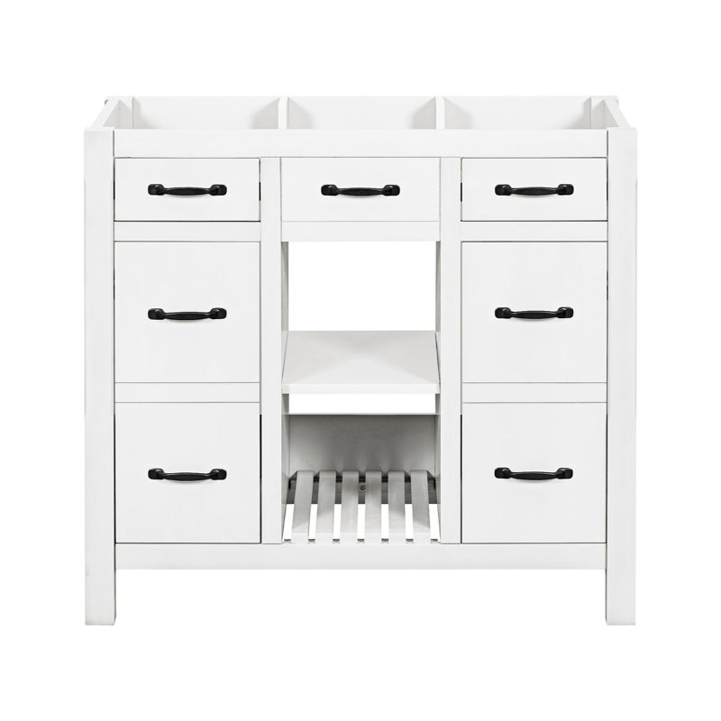 35.51'' Single Bathroom Vanity Base Only, White