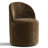 Rolling Chenille Upholstered Dining Chair With Hidden Casters (Set Of 6)-1567794857