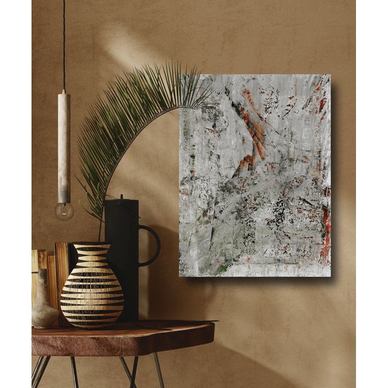 Engine Red by John Beard - Artist Enhanced Canvas Print, Black Framed Canvas, 24" H x 20" W x 1.75" D