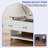 38" Multifunction Farmhouse Coffee Table Board Game Table with Removable Tabletop and Charging Station-1342376839