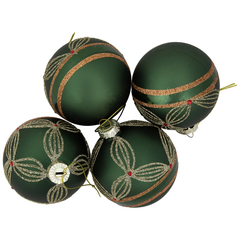 3'' Abstract Glass Ball Ornament