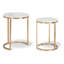 Tables gigognes en marbre Amold