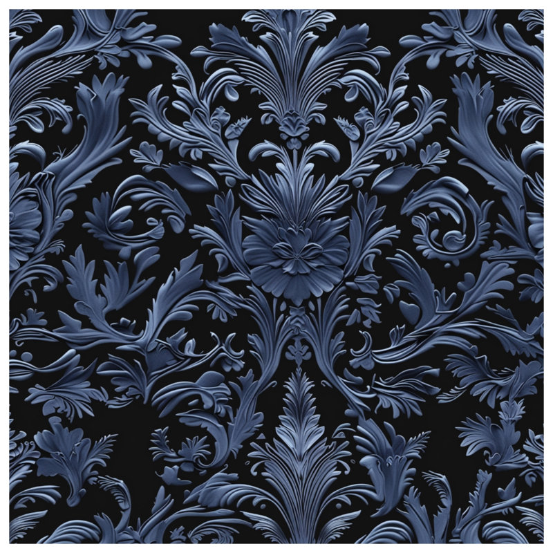 Couvertures damassées à motif floral, 60in W x 80in H