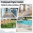 Patio Furniture Set, 3 Piece Resin Weave Seating Group with Table and 2 Resin Chairs, Outdoor Conversation Set for Garden-506097631