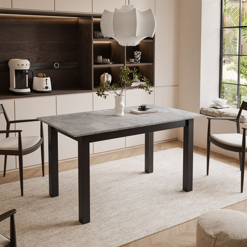 Extendable table ARTON 140 cm, Black, Bellatro Gray