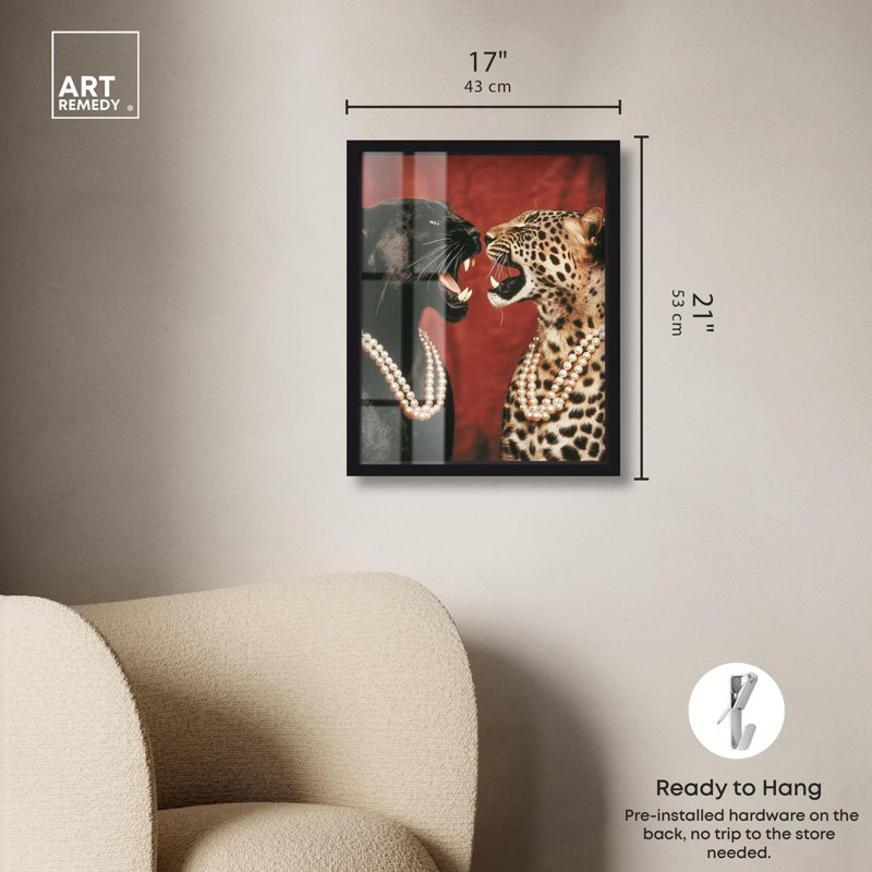 «Two Queens Shadowbox Print» par Art Remedy, Noir, H 21 po x l 17 po