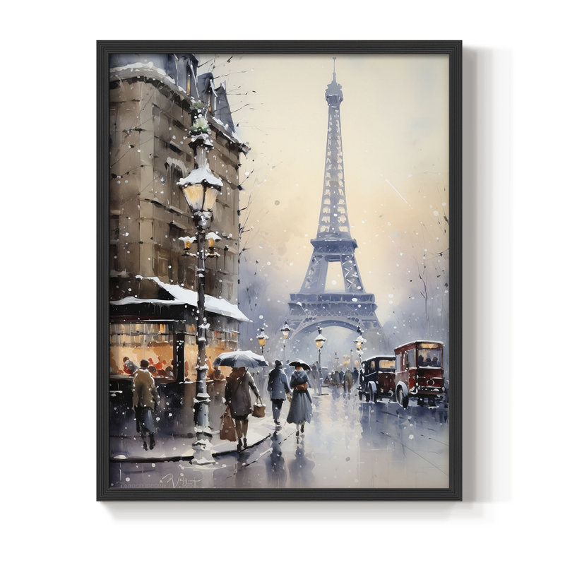 «Christmas Holiday Art», reproduction encadrée - bois massif, Noir, noir, noir, noir, H 30 po x l 24 po