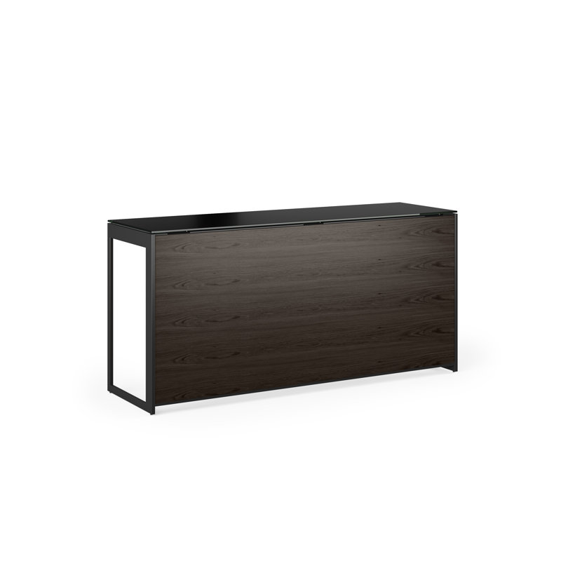 Sequel 20 1 Panel Desk Privacy Panel, Charcoal Stained Ash, 26.75" H x 46.5" W x 0.25" D