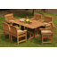 Ensemble repas 5 pièces teck luxueux Espanola