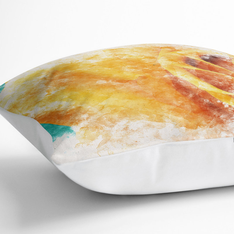 Square Throw Cushion, White, 40cm H x 40cm W x 15cm D