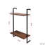3 niveaux et 2 étagères de salle de bain murales multi-fonctionnelles robustes pour le garde-manger Garde-manger Espace de rangement en bois