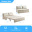 Grand canapé-lit convertible grand, beige-372499408