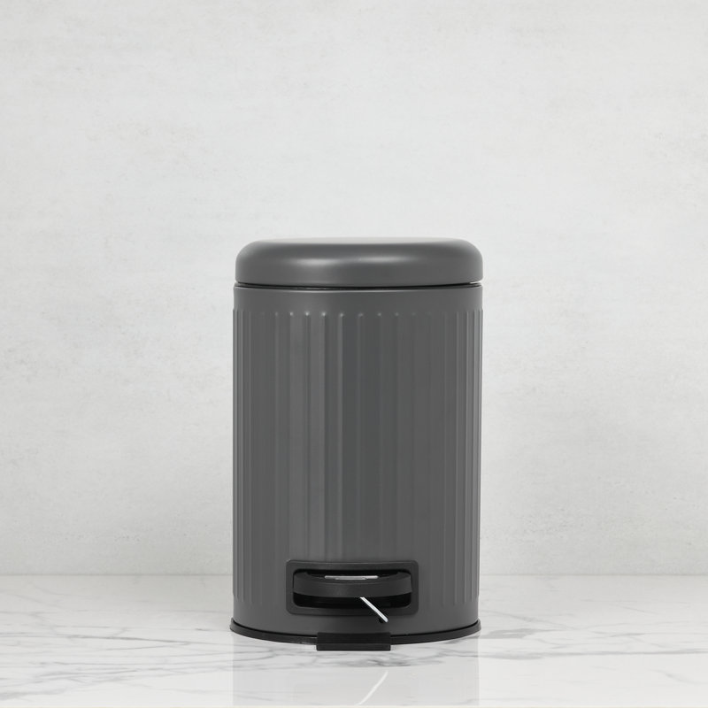 Steel Step On Waste Bin - 3L, Grey