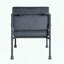 Fauteuil d'appoint en mousse à mémoire de forme, revêtement en velours et coussin décoratif