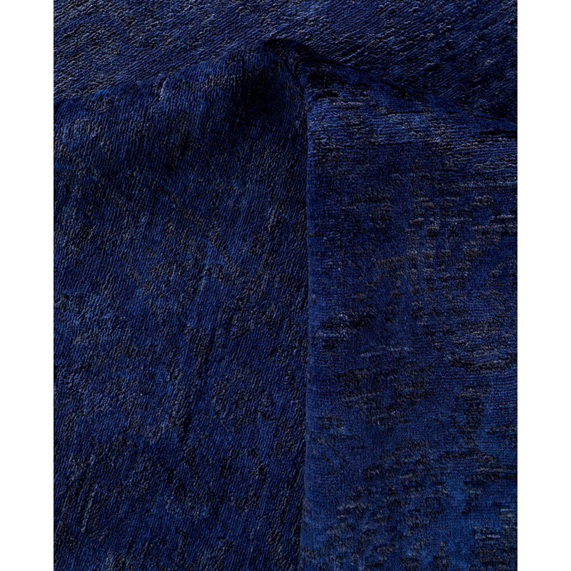 Overdyed One-of-a-Kind 12' 0" X 12' 3" Hand Knotted Area Rug