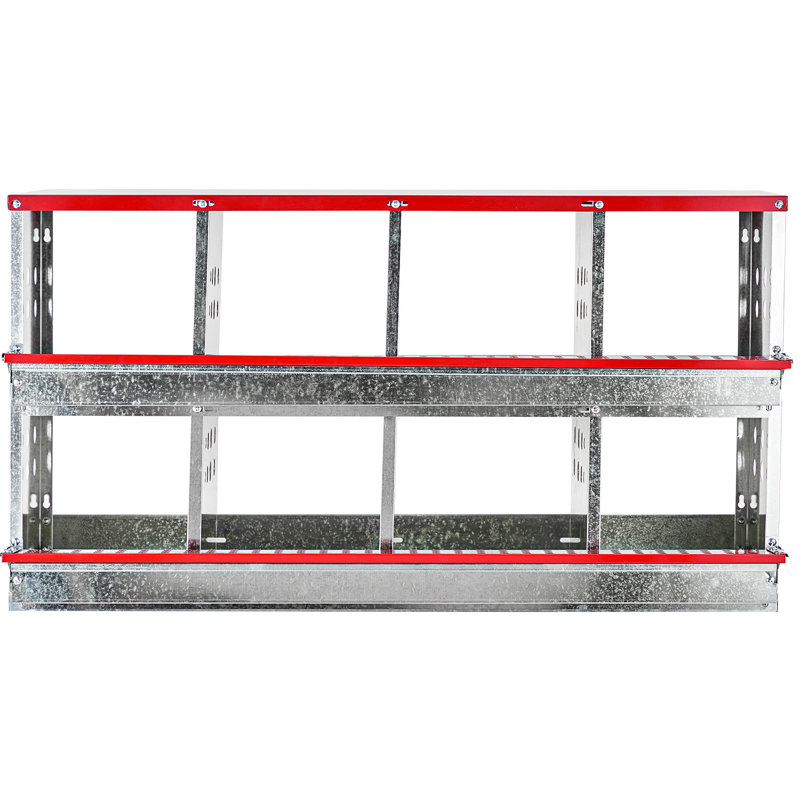 Boîtes de nidification pour poulets, boîtes de nidification à 8 compartiments pour poules pondeuses, boîtes de nidification pour poules, poulailler et poulailler en métal avec perchoir