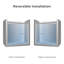 Porte de douche coulissante double sans cadre de H 44 po à l 48 po-71010190