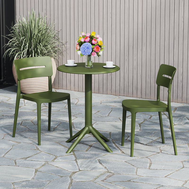 Ensemble repas extérieur 2 personnes, Vert