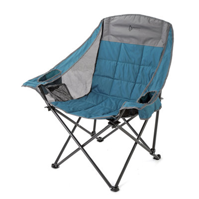Oversized Folding Camp Chair with Duo Cup Holder by ARROWHEAD Outdoor