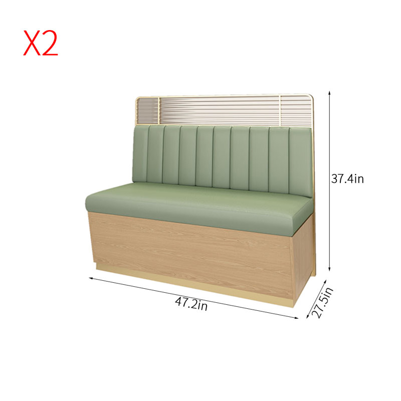 Élégant banc de restaurant haut de gamme