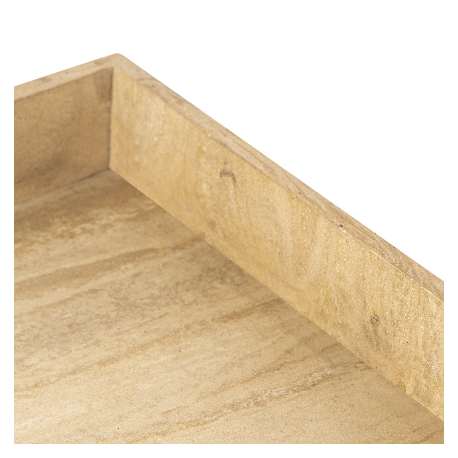 Rectangular Small Serving Tray Resin Dia 13.7", 17.7" W x 17.7" D