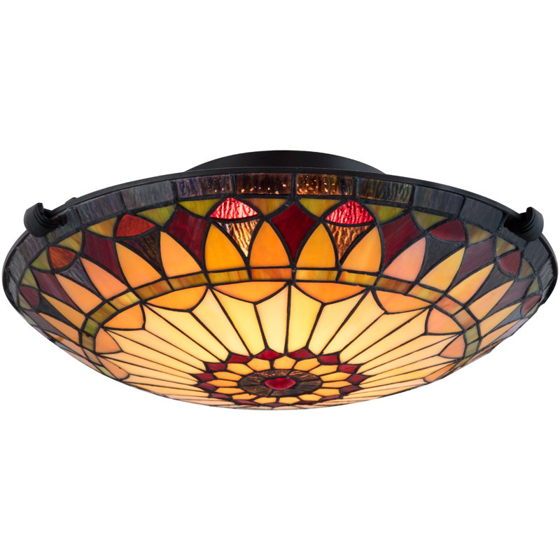 Lorentz Glass Semi Flush Mount