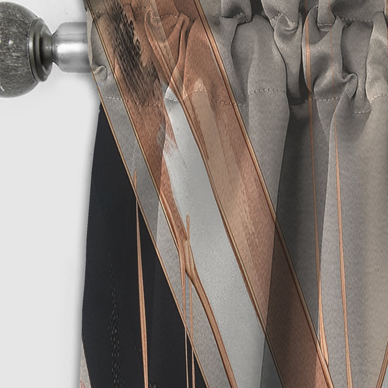 Rideaux occultant et marbre occultant Metallic Stripes II - 1 panneaux, L 52 po x L 120 po